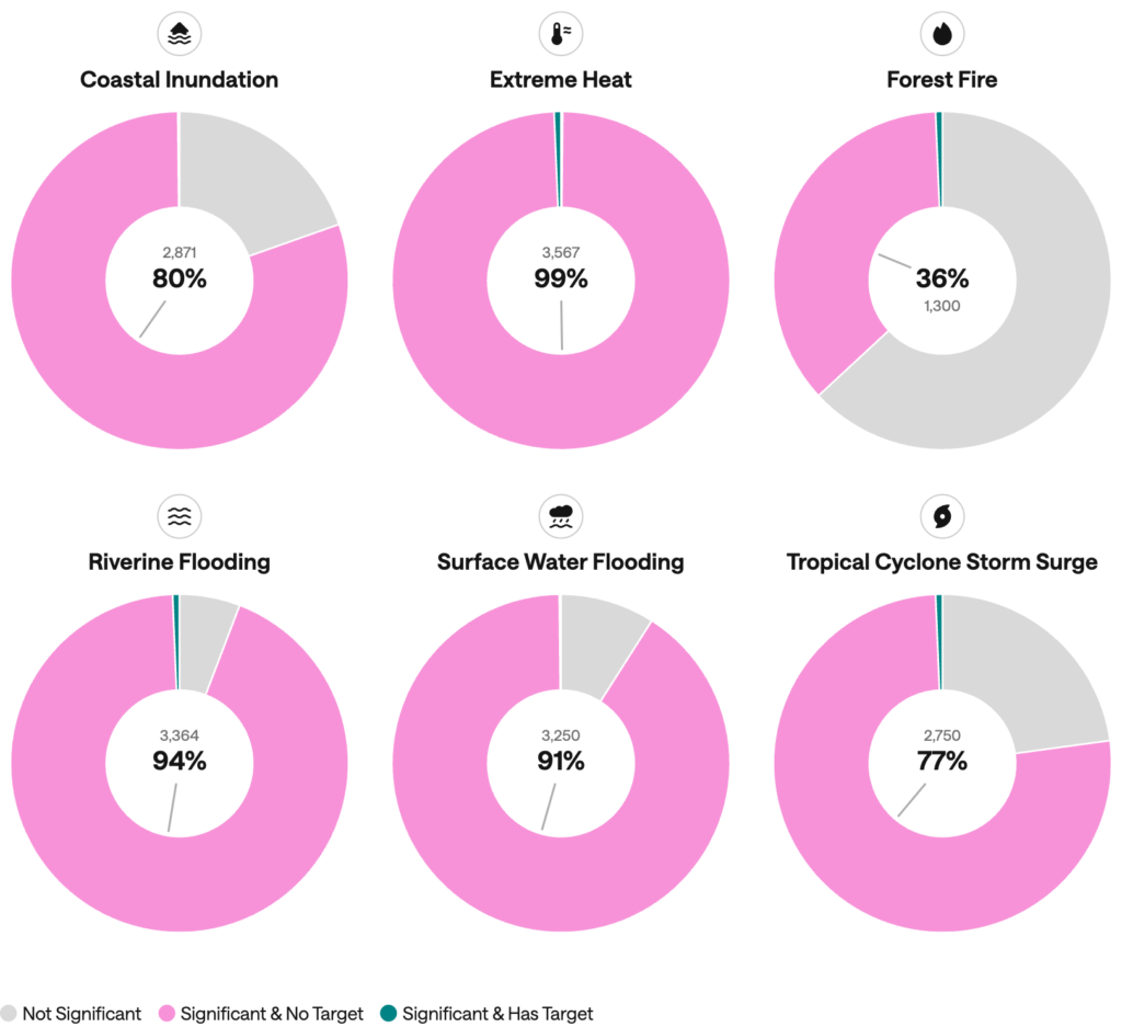 Figure 3. Share of companies setting targets for hazard management